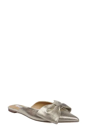 Zigi Soho Mane Bow Mule in Gold at Nordstrom, Size 10