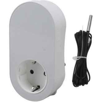 OEM Enchufe Termostato Inteligente Wifi De 16 A, Ajustable Autom&aacute;ticamente, Controlador De Temperatura Inal&aacute;mbrico, Para El Hogar, Blanco