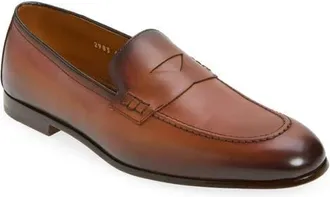Doucal's Panarea Penny Loafer in Deco Caramel at Nordstrom, Size 40