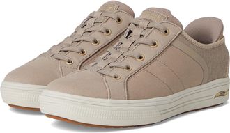 Skechers Womens Sneaker, Taupe, 7.5 Wide