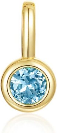 Lafonn Bezel Birthstone Charm Pendant in December - Light Blue at Nordstrom