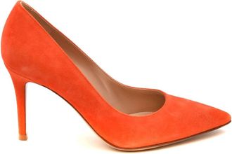 Gianvito Rossi Elegante Decollete Schoenen - Dames - Pumps - Oranje - 36 EU - Leer - Schoenen