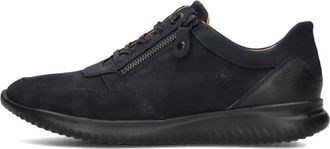 Hartjes Zwarte Nubuck Breeze Sneakers - Dames - Sneakers - Blauw - 42 1/2 EU - Leer - Schoenen