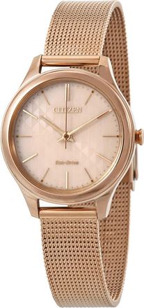 Citizen Rose Dial Rose Gold-tone Ladies Watch EM0503-83X