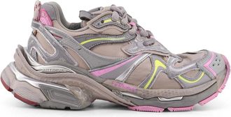 Balenciaga Sneakers, female, Multicolor, 5 UK, Trainers with Lettering Logo and Nylon/Leather