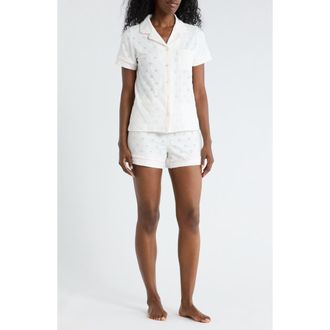 French Connection Eyelet Short Pajamas in Off White at Nordstrom Rack, Size X-Large