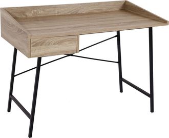 Hhg Hhg - Nunca Usado] Consola 811, Tocador Armario, Caj&oacute;n Estructura 3d 98x114x60cm Certificado Mvg, Aspecto Roble