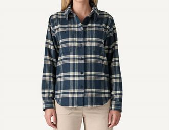 Patagonia Fjord Flannel Shirt In Old Spruce: Sunken Blue