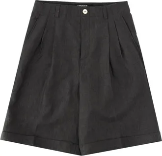 Jacquemus Pantaloncini sartoriali a pieghe - - Shorts - Uomo - Grigio - L