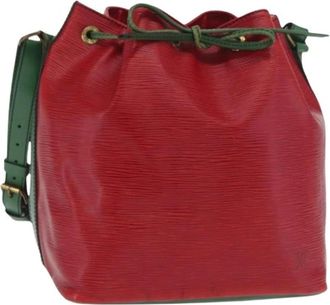 Louis Vuitton Pre-owned Bucket Bag - Dames - Vintage Tas - Rood - ONE Size - Leer - Vintage