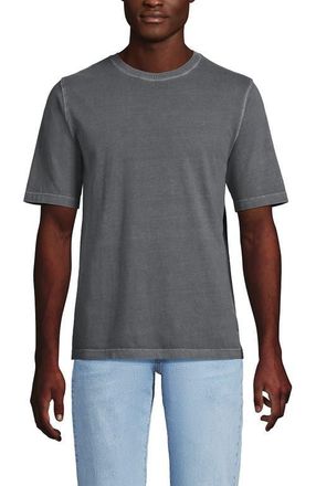 Lands End Super-T Short Sleeve T-Shirt in Dark Gray Sky Garment Dye at Nordstrom, Size Xx-Large