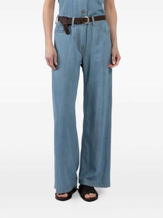 Tensione In sleeveless denim jumpsuit - Blue