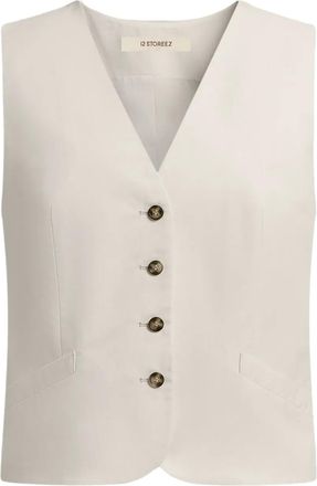 12 Storeez Gilet con bottoni - Grigio