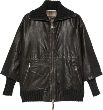 The Jack Leathers Leather Jassen - Dames - Leren en Su&egrave;de Jassen - Bruin - S - Jassen
