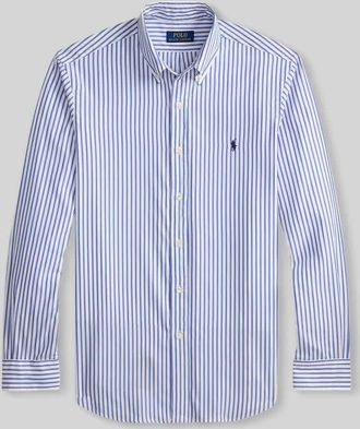 Polo Ralph Lauren Custom Fit Freizeithemd aus reiner Baumwolle in Blau, Gr&ouml;&szlig;e XL