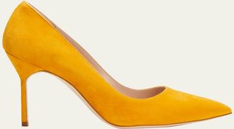 Manolo Blahnik BB 90mm Classic Suede Pumps