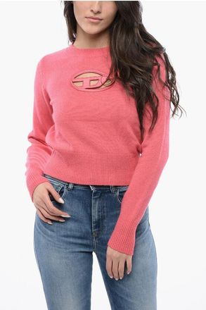 Diesel RED TAG Wool and Cashmere M-AREESA Crew-neck Sweater with Cu size M