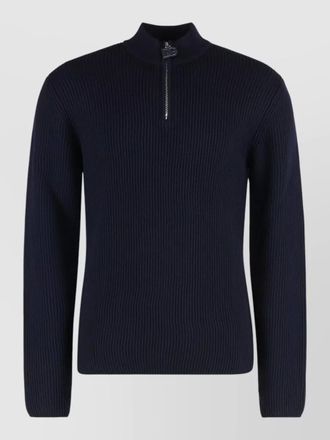 Dolce & Gabbana wool zip neck jumper