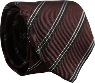 Dolce & Gabbana Zijde Verstelbare Stropdas - Heren - Stropdassen - Rood - ONE Size - Accessoires