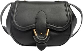 Coccinelle Blake Foldover Top Crossbody Tas - Dames - Schoudertassen - Zwart - ONE Size - Leer - Tassen