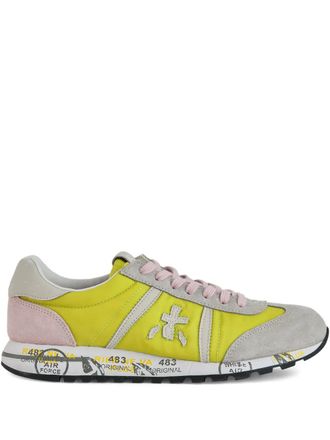 Premiata logo-patch sneakers - Yellow