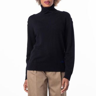 Burberry Cashmere Turtleneck Sweater, Size XX-Small