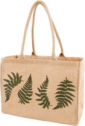 KAF Home Jute Market Tote Bag with Handles (Fern)