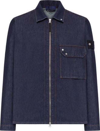 Stone Island COTTON DENIM OVERSHIRT - Stone Island - Man