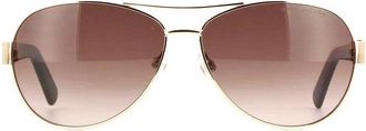 Marc Jacobs Aviator Sunglasses - Gold
