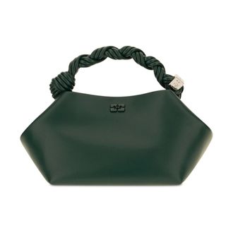 Ganni Bou Small schoudertas - Dames - Tassen - Groen - Maat: ONE Size Zijde