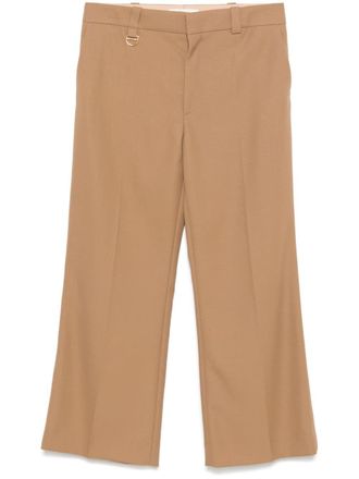 パンツ CHLOE BROWN COTTON PANTS Chloe Pleated Wide-Leg Cotton Trousers - Bergdorf Goodman