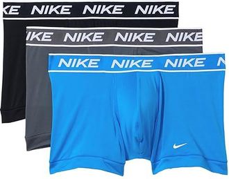 Nike All Day Micro Trunk 3-Pack Mens Underwear Photo Blue/Iron Grey/Black : 2XL, Elastane/Jersey/Polyester