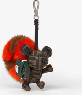 Fendi Furette FF Canvas Bag Charm