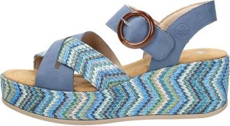 Rieker Sandalen met hoge hak - Dames - Sleehakken - Veelkleurig - 40 EU - Schoenen