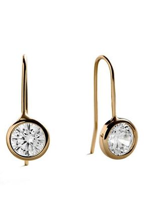 BaubleBar Mini Fallon Bezel Earrings in Gold at Nordstrom