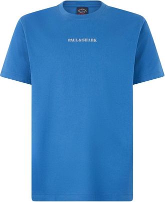 Paul & Shark T-shirt met logo - Heren - T-shirts - Blauw - L - Katoen - Tops