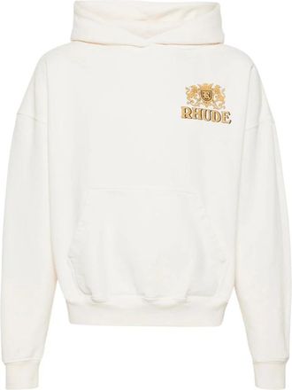 Rhude Cresta Cigar Hoodie - Heren - Hoodies - Wit - S - Katoen - Hoodies & sweatvesten