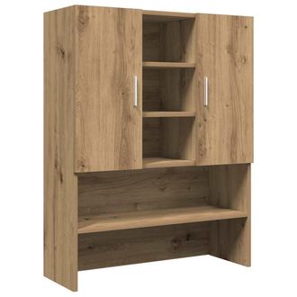 vidaXL Armario De Lavadora Roble Artisan 70,5x25,5x90 Cm Vidaxl