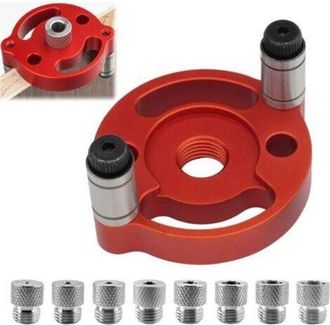 OEM Gu&iacute;a De Perforaci&oacute;n Para Madera De 9 Piezas, 8 Orificios De 3/4/5/6/7/8/9/10 Mm, Gu&iacute;a De Perforaci&oacute;n Vertical