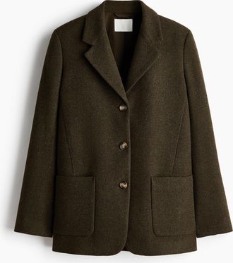 H&M Wool-blend blazer - Green