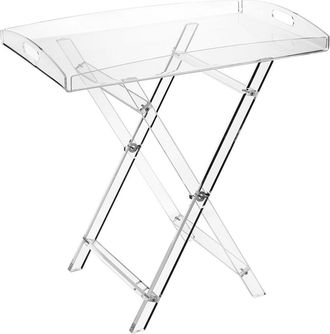 Emporium Mesa Caballete Rectangular, transparente