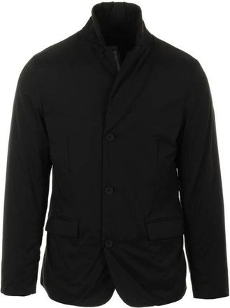 People of Shibuya Zwarte Polyesterjas met Rits - Heren - Blazers - Zwart - XL - Polyester - Jassen