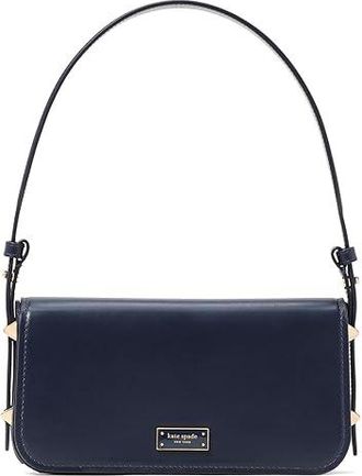 Kate Spade New York Liv Shoulder Bag Shoulder Womens Handbags Parisian Navy, Leather