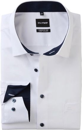 Olymp Olymp, Heren, Overhemden, Wit, Maat: 2XL Katoen