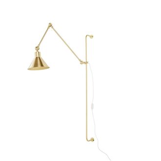 Maisons du monde Aplique de metal dorado extra&iacute;ble 75x18,5x105 cm