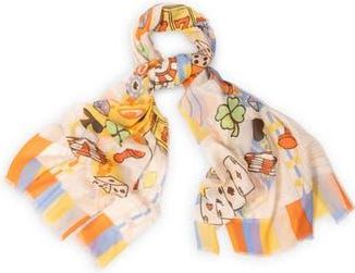 Saachi Lucky Charm Cotton Scarf in Light Pink Multi at Nordstrom Rack
