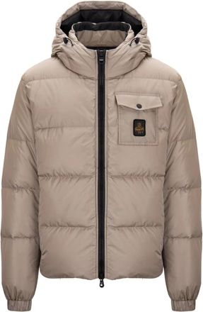Tommy Hilfiger Hooded Jacket - Heren - Gewatteerde jassen - Beige - 2XL - Jassen