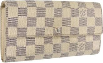 Louis Vuitton Pre-owned Wallets, female, White, Size: ONE SIZE Pre-owned Canvas Wallet