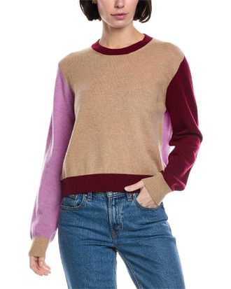 Brodie Colorblock Wool & Cashmere-Blend Sweater