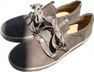 Gabor Womens Ribbon Lace Sneaker In Taupe